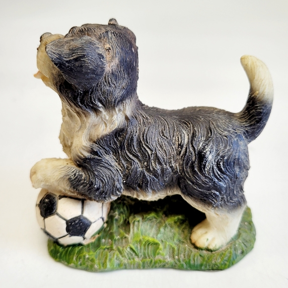 Vintage Tender Times Dog Playing With a Soccer Ball - Picture 6 of 9